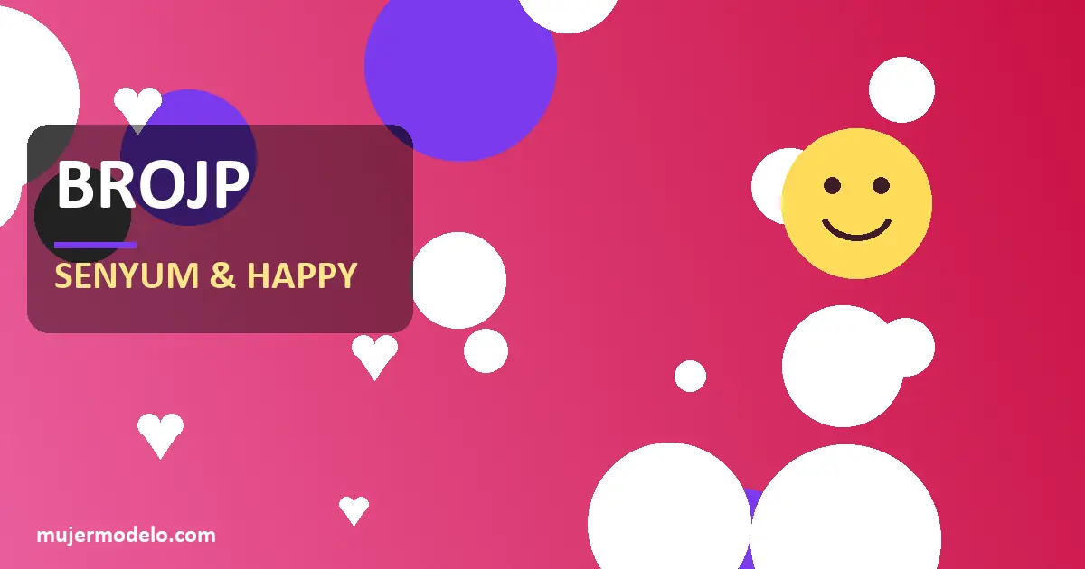 Ilustrasi gaya hidup digital ceria bersama BROJP senyum dan happy